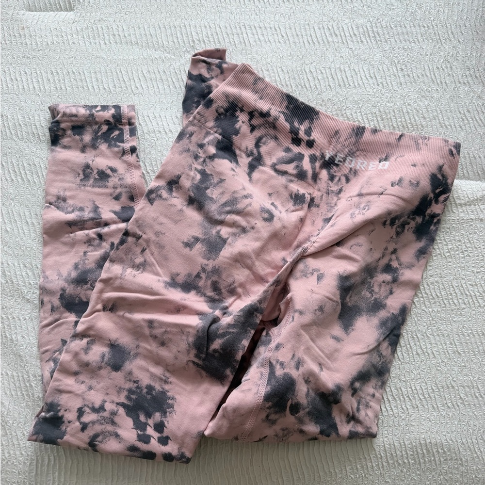 Pink Tie-Dye Leggings